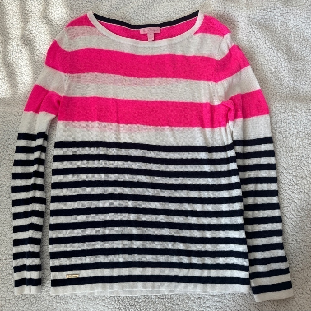 LillyPulitzer Striped Crew Neck Size Small